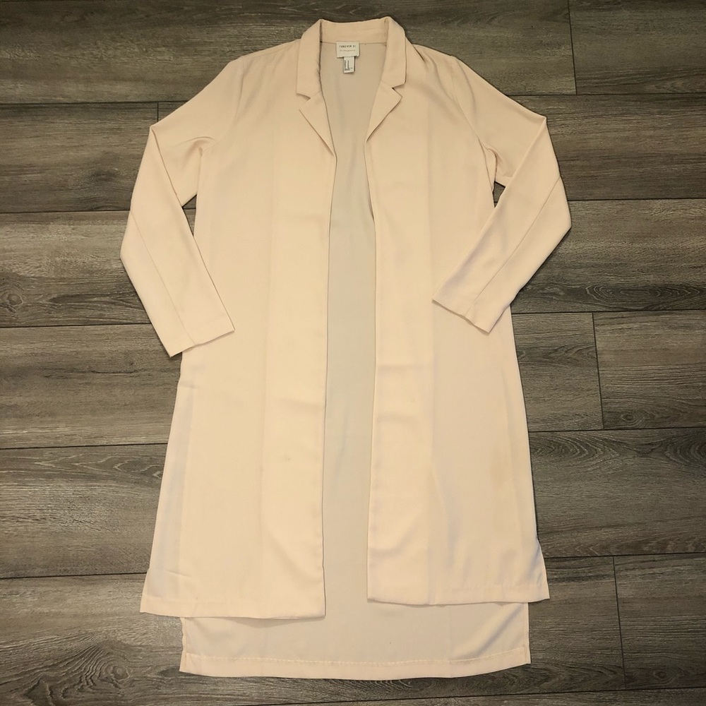 Forever21 long chiffon cardigan